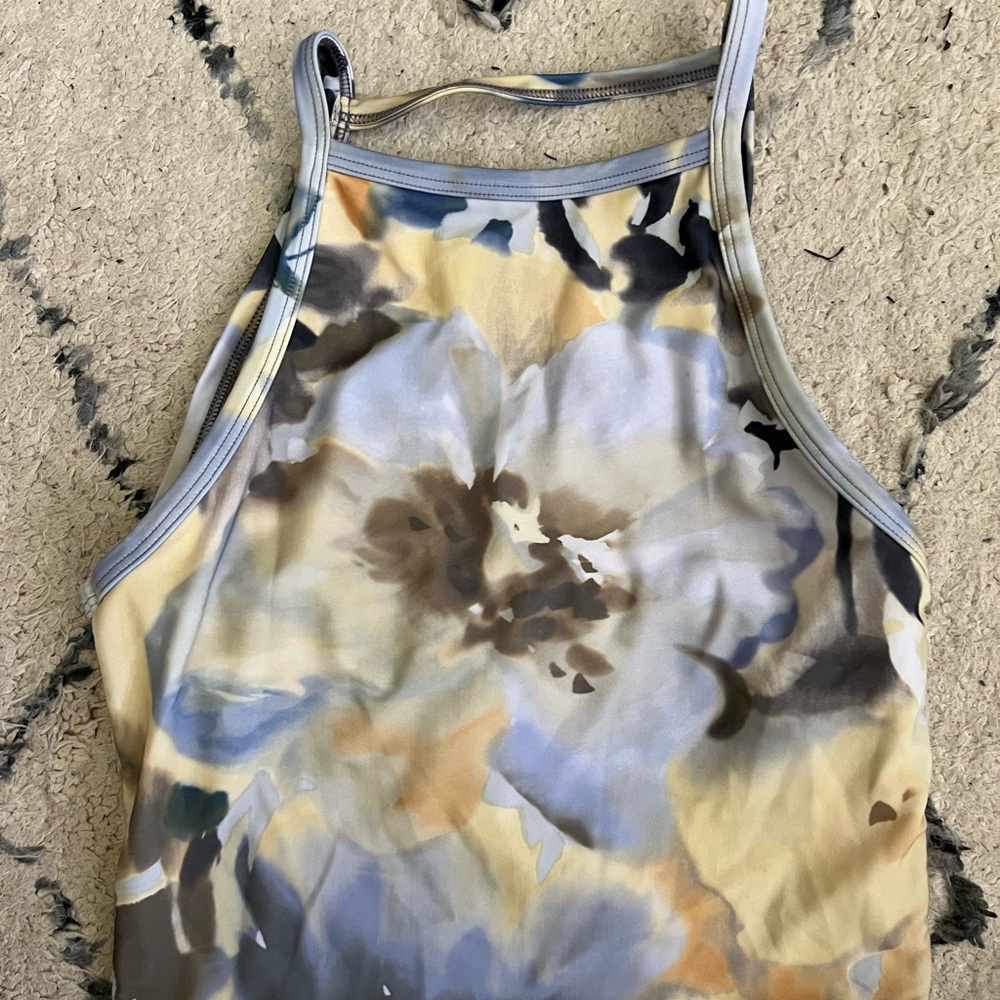 Size small Kortni jeans watercolor swim top halter